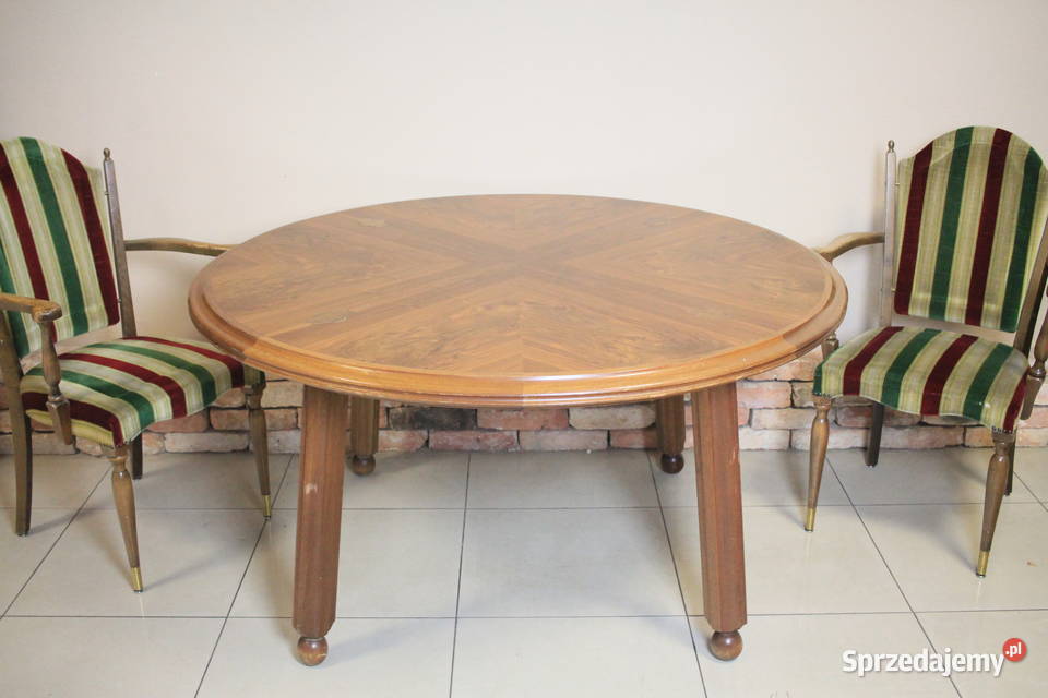 Stół jadalniasalon komplet krzeseł Pszczyna