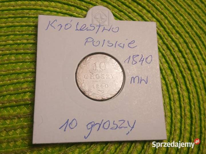 moneta srebrna Królestwa Polskiego z 1840r Numizmatyka Łomża