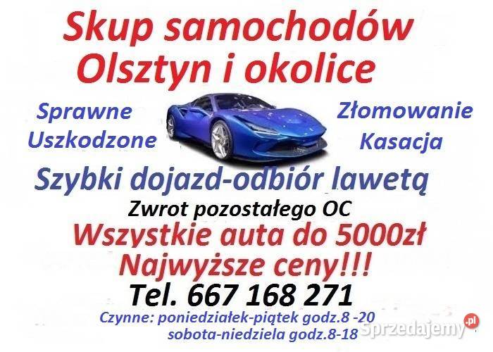 Skup samochodów Olsztyn