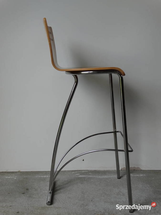 Krzesła hokery sklejka profilowana metal nikiel Nowy Sącz