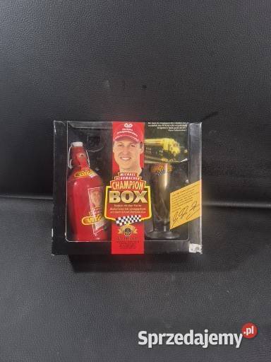 Zestaw Michael Schumacher Champion Box z butelką Poddębice sprzedam