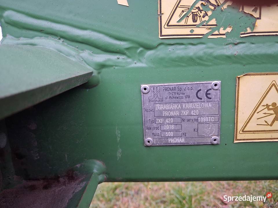 Zgrabiarka Pronar ZKP420 Pronar Zgrabiarki i przetrząsacze Szumowo