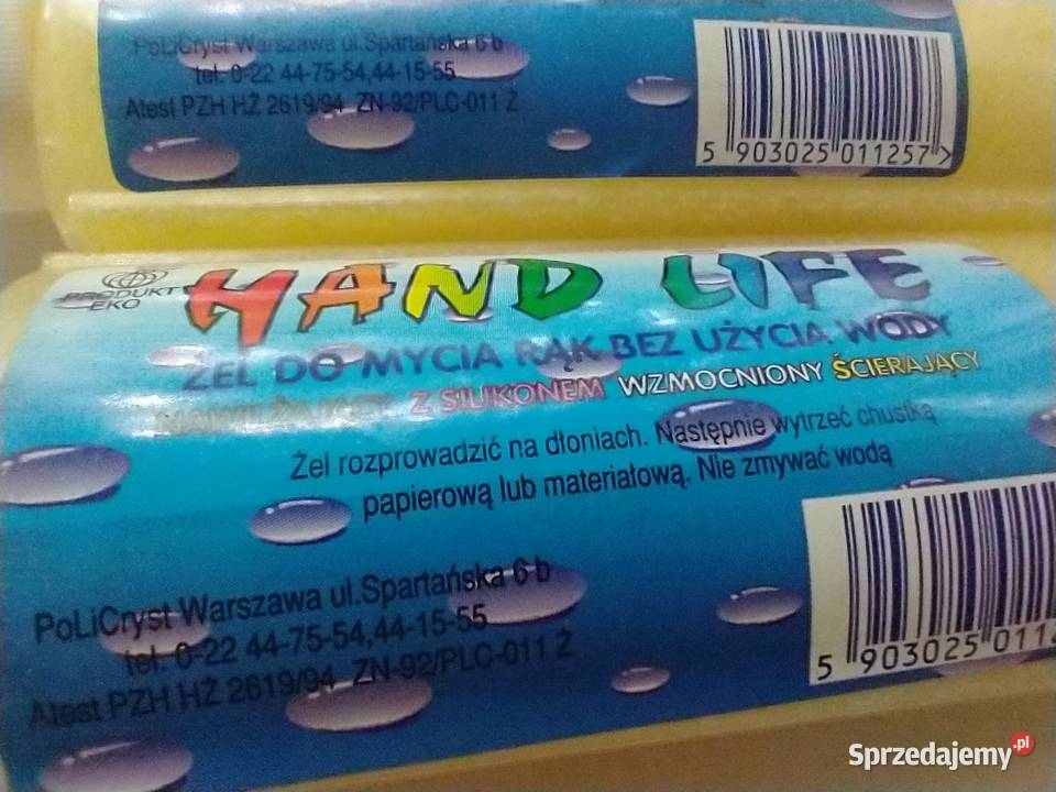 żel do mycia rąk bez wody na sucho Łódź