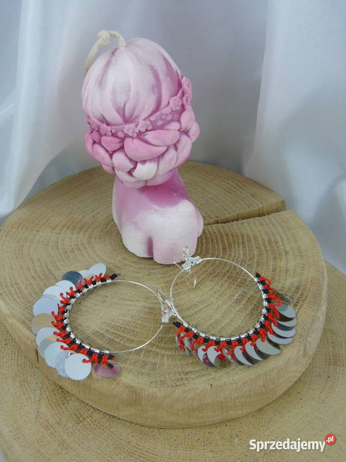 Kolczyki różne kolory Kolczyki małopolskie Wiśniowa sprzedam