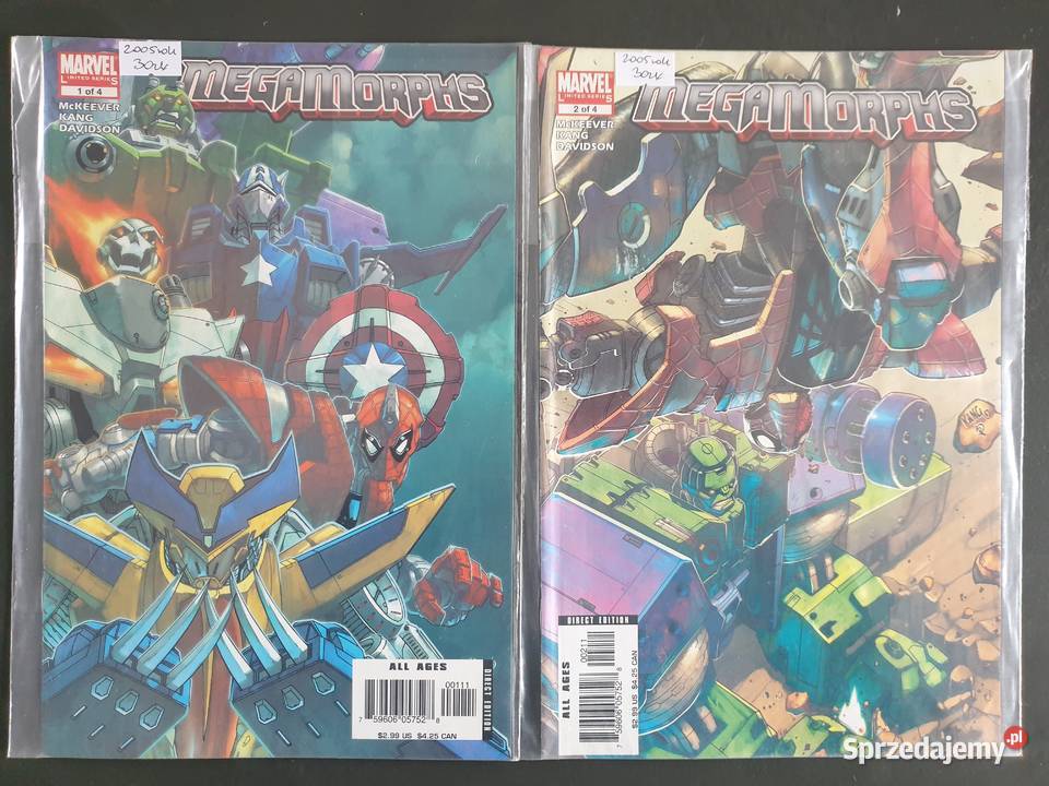 Manga Megamorphs 2 komiksy Marvel USA