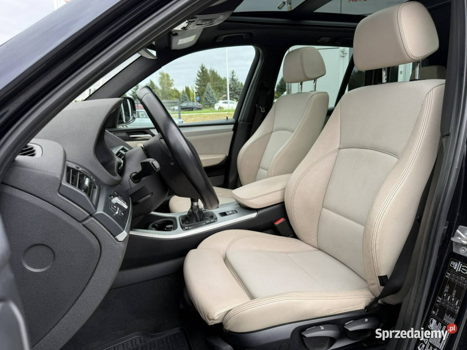 BMW X3 20D 184 xDrive 2011r skóry hak panorama komputer pokładowy dolnośląskie Wrocław
