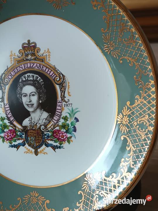 Angielski porcelanowy talerzyk z wizerunkiem Gorlice