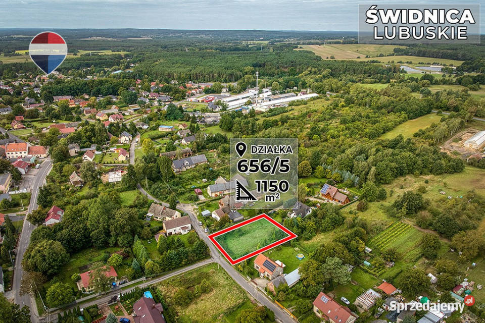 Działka budowlana 1150 m Zielonej Góry Sprzedaż Świdnica