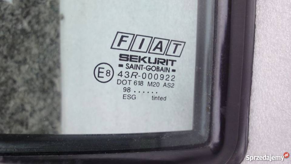 Fiat Seicento Tylne przyciemniane szyby boczne szyby Żmigród