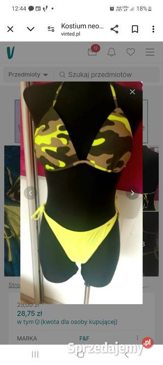 Kostium kąpielowy dwuczęściowy Stroje kąpielowe Łódź sprzedam