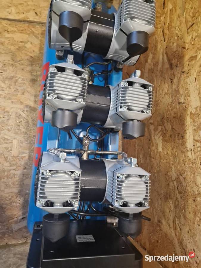 Kompresor bezolejowy 6 tłokowy mocny cichy 160L wielkopolskie Głogowa