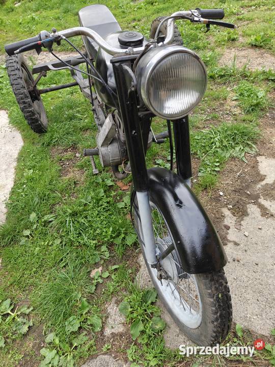 Śliczna WSK 125 Trajka skrzynia ŻUKowska WSK