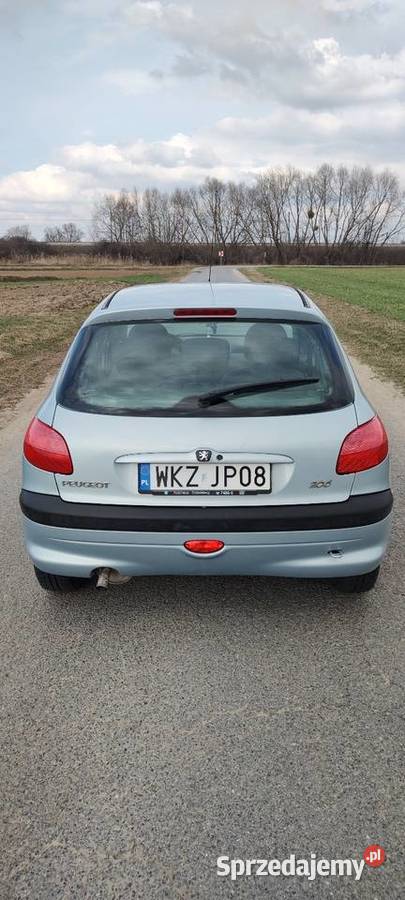Peugeot 206 11 benzyna 2002r 129 przebiegu 1124cm3 Zajezierze