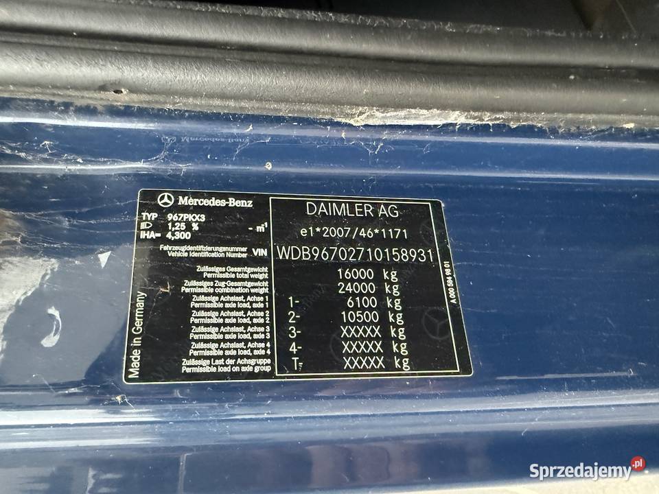 Mercedes Atego 1524 śmieciarka z wagą 14m3 NTM Samochody ciężarowe