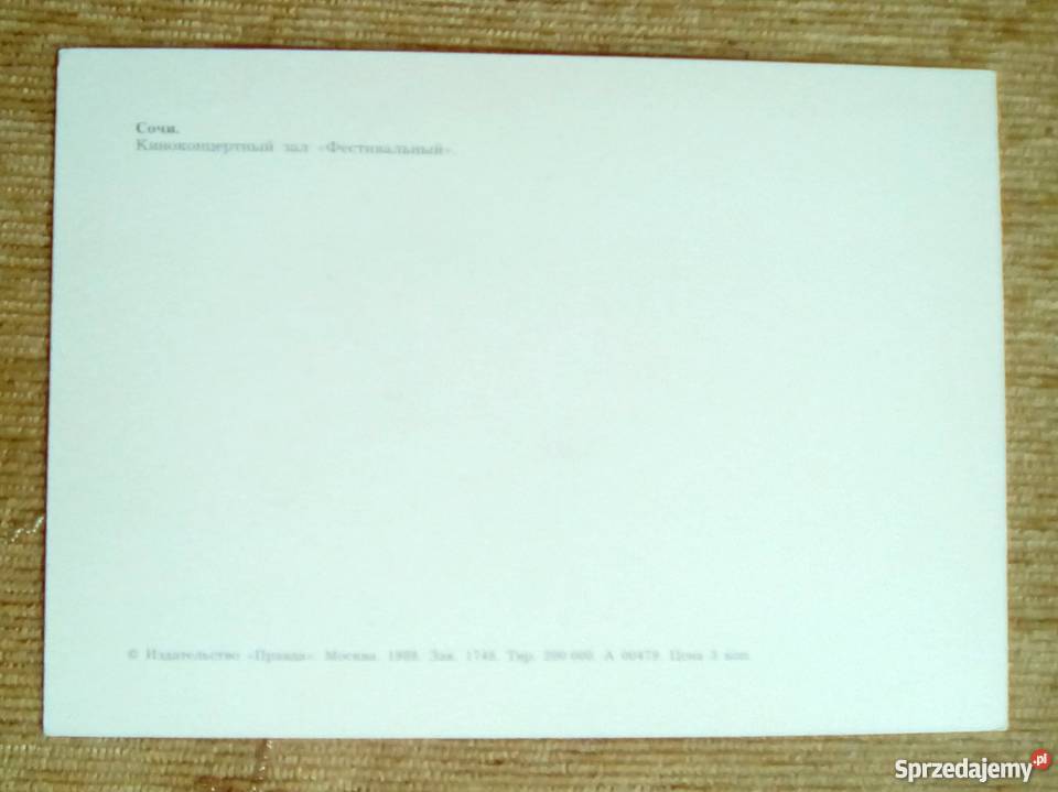 SOCZI KURORT W ROSJI MORZEM CZARNYM Piszczac sprzedam