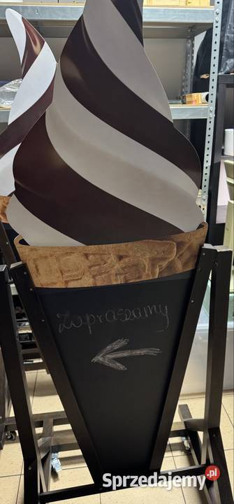 Potykacz stojak reklamowy LODY WŁOSKIE Mińsk Mazowiecki