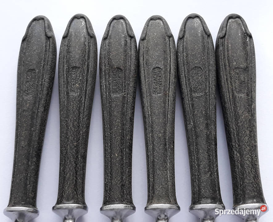 Widelce obiadowe 1 BAKELIT Gerlach sztućce PRL Dąbrowa Górnicza