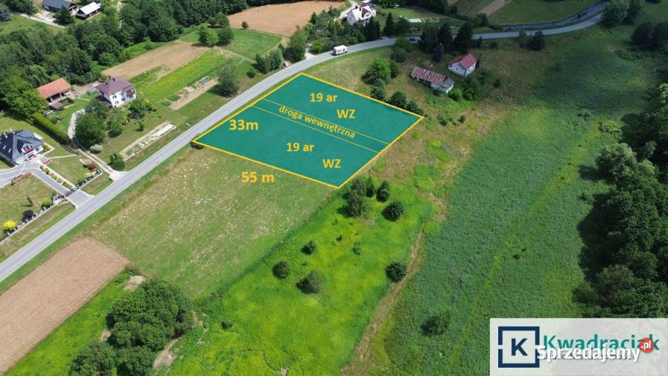 sprzedaży działki Glinik Górny 1900m