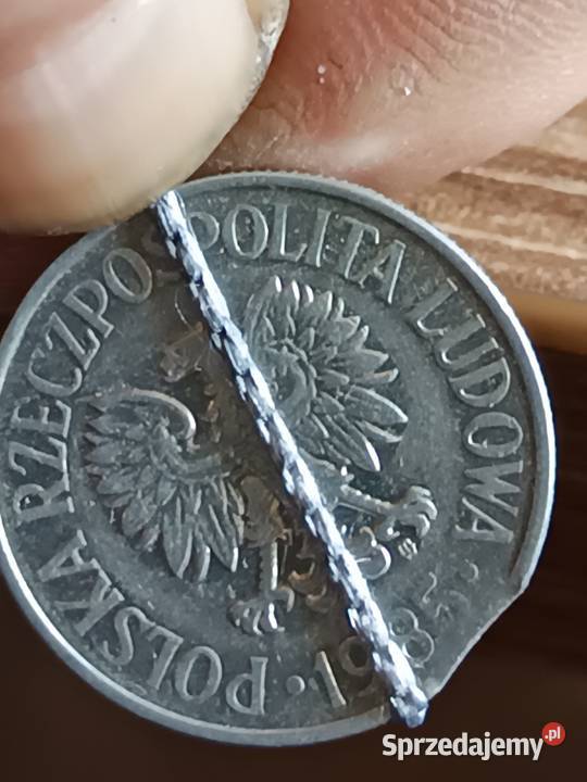 Sprzedam monetę 50 groszy 1985 odkrój blachy Chełm