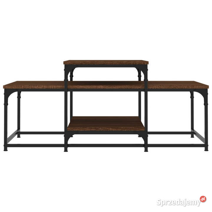 Stolik kawowy brązowy dąb 102x60x45 WM835318 Warszawa