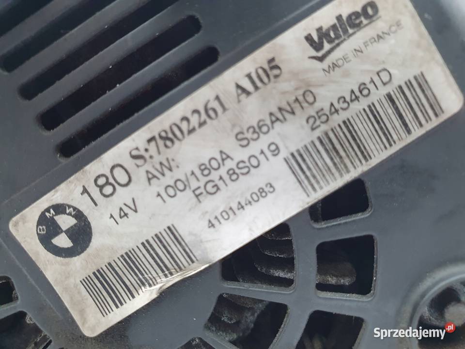 ALTERNATOR BMW X1 F10 F20 E84 F30 20 D Valeo osobowe Chełm