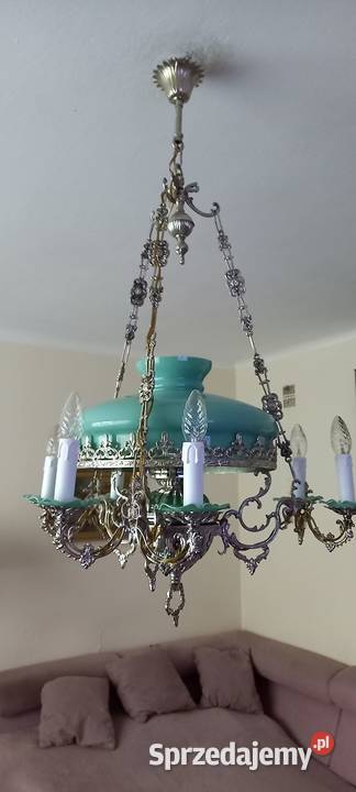 JEDYNA TAKA Wisząca lampa ze srebrzonego Skierniewice sprzedam