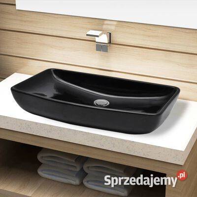 vidaXL Zlew łazienkowy ceramiczny czarny Warszawa