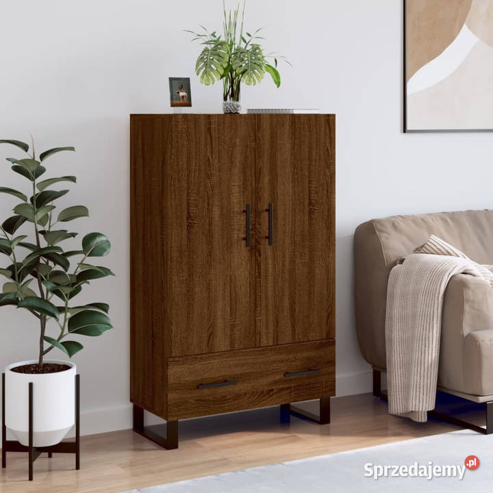Wysoka szafka brązowy dąb 695x31x115 WM828267 Warszawa