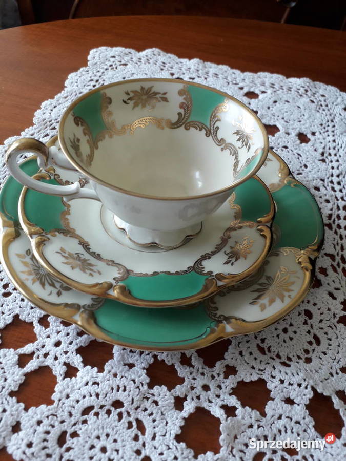 Trio Bavaria Tirschenruthn 1 sztukę Porcelana i szkło Kliniska Wielkie