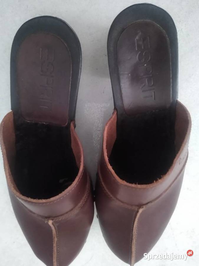 Esprit hodaki drewniaki damskie brązowe 37 Kruszwica