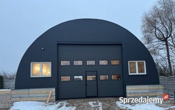 Hala łukowa 11 x 25m wiata na slome maszyny Lisków