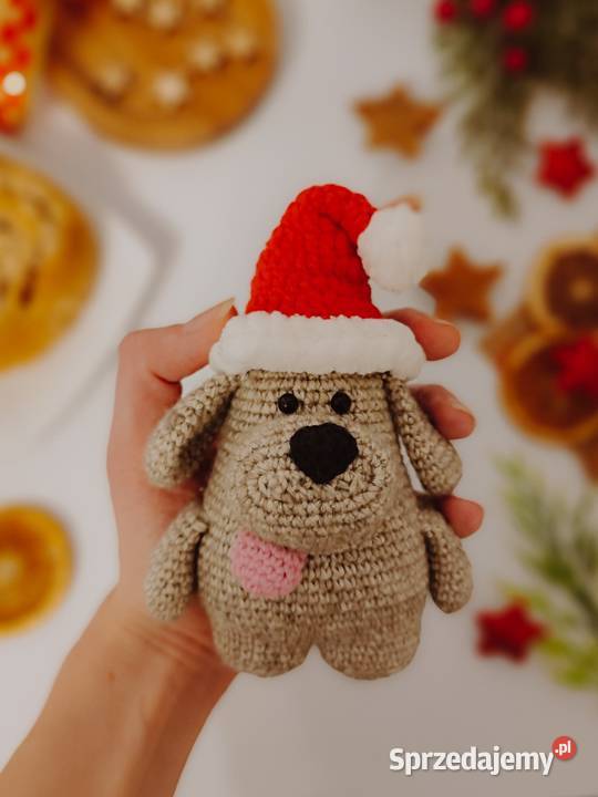 Świąteczna maskotka wykonana na szydełku śląskie Częstochowa