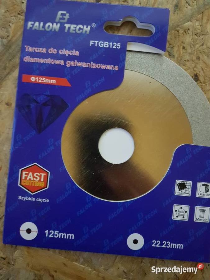 TARCZA DIAMENTOWA PEŁNA DO SZKŁA I LAMINATU 125 wielkopolskie Głogowa