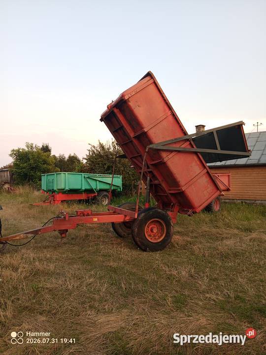 Przyczepa wywrotka skorupowa 6 ton Możliwość Kurów