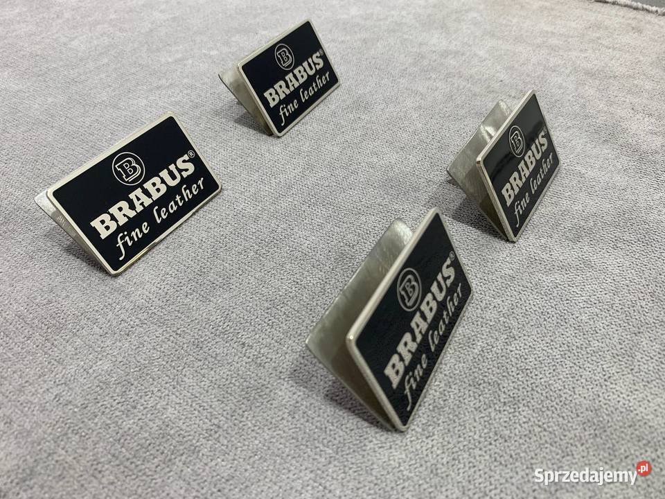 Emblematy Znaczek Brabus w fotele zestaw Chełm