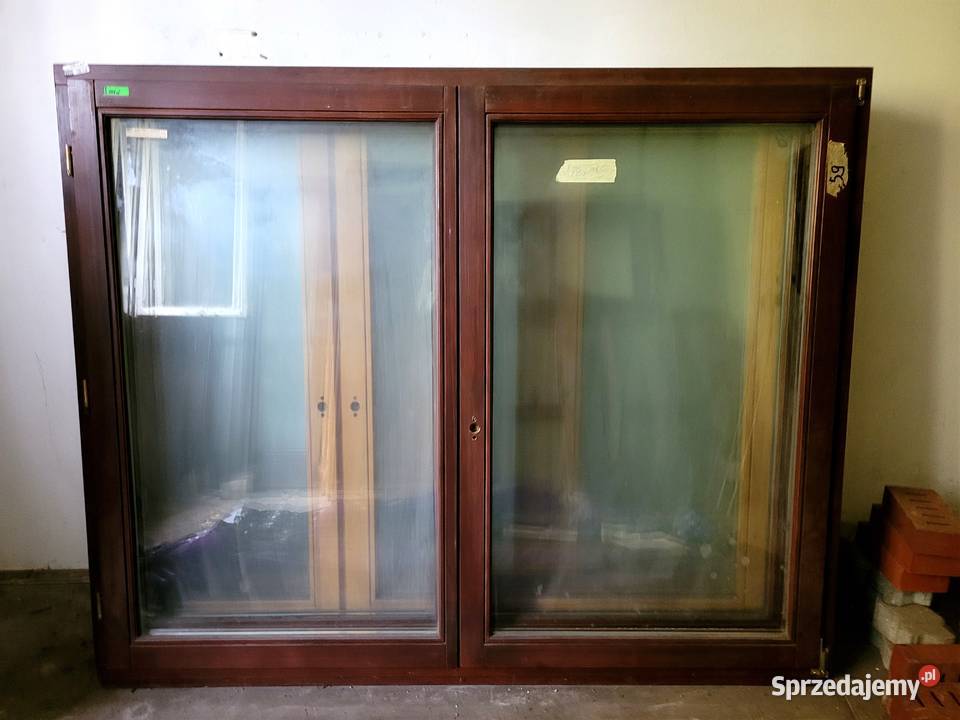 okno okna drewniane 178x145 dwuskrzydłowe 3 Turawa