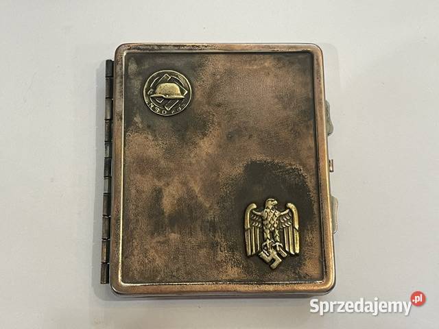 Niemiecka papierośnica platerowana III Rzesza Antyki Kraków