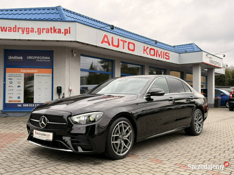 Mercedes E 220 AMG 4 matic Virtual Cocpit czarny Tarnowskie Góry