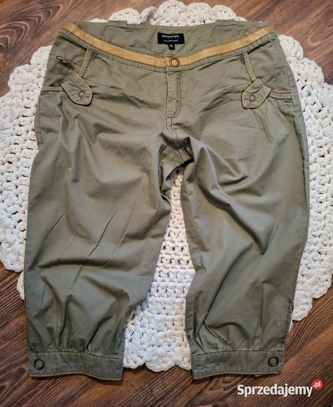 Spodenki damskie vintage Reporter bojówki kolor Zielona Góra