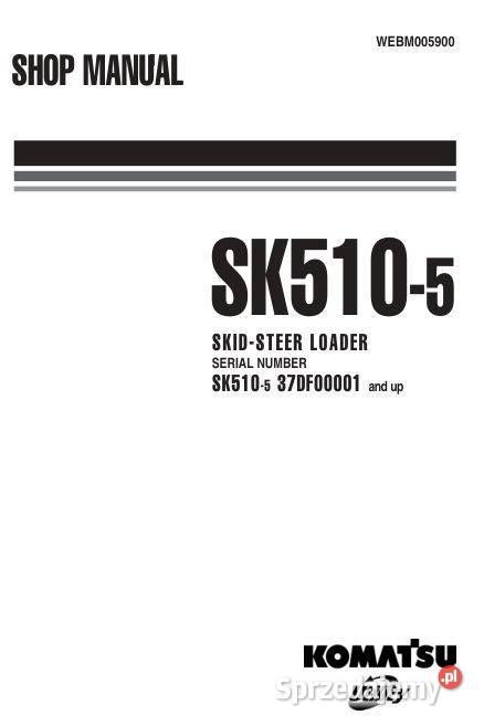 Komatsu SK5105 instrukcja naprawy sprzedam