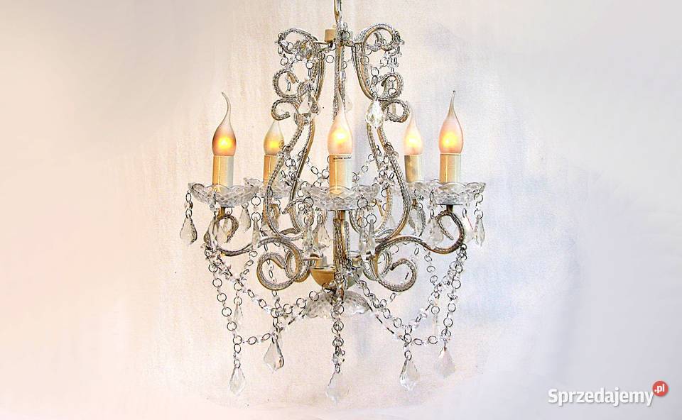 Żyrandol Lampa Kryształki Szczecinek sprzedam