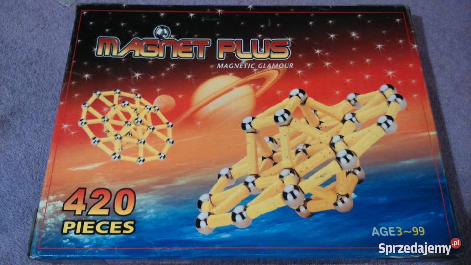 Klocki magnetyczne Magnet Plus 420 elementów Tuszkowo