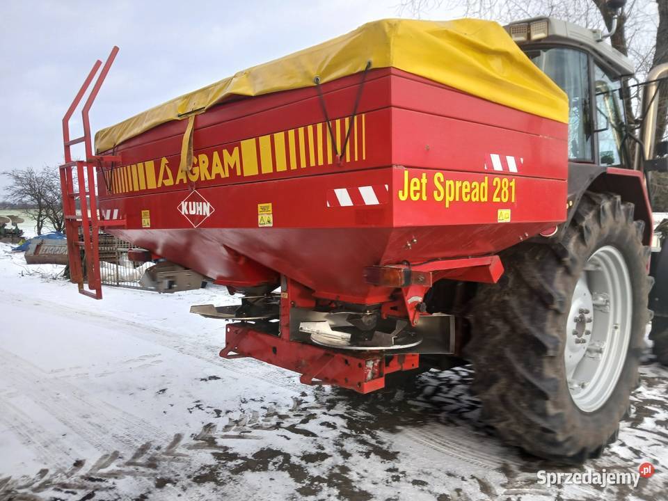 Rozsiewacz nawozu Agram Jet Spread 281 2tony Wieluń sprzedam