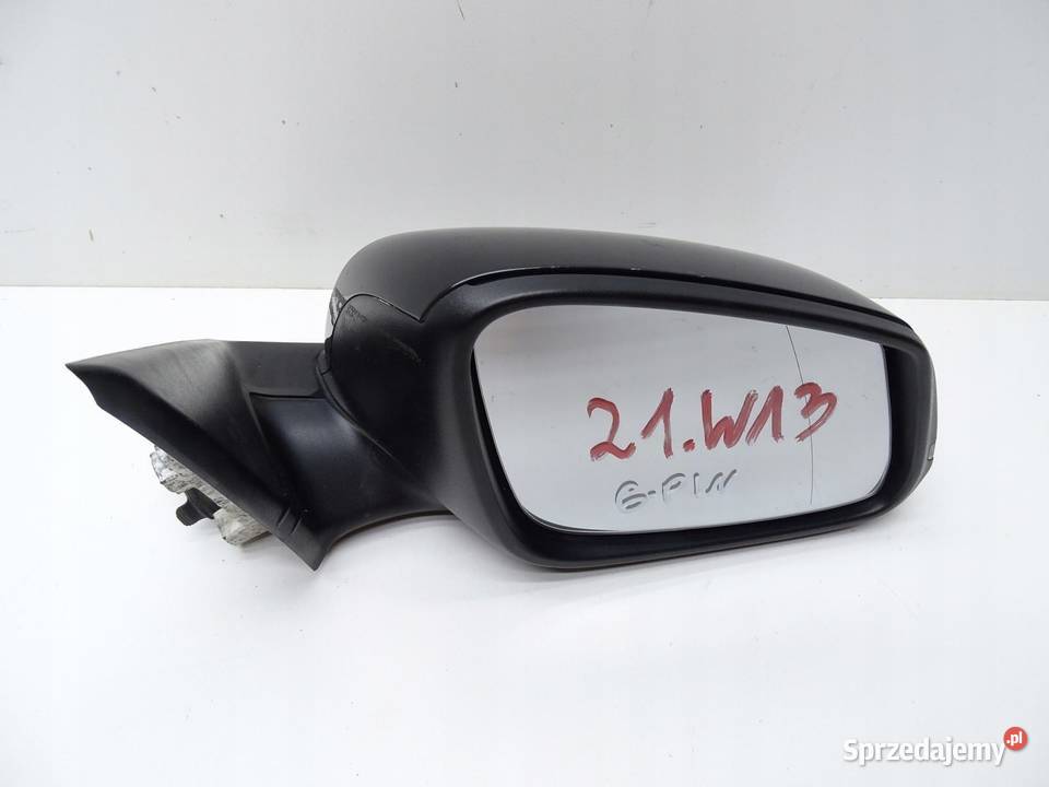 LUSTERKO PRAWE PRAWY PRZÓD BMW F30 F31 BLACK