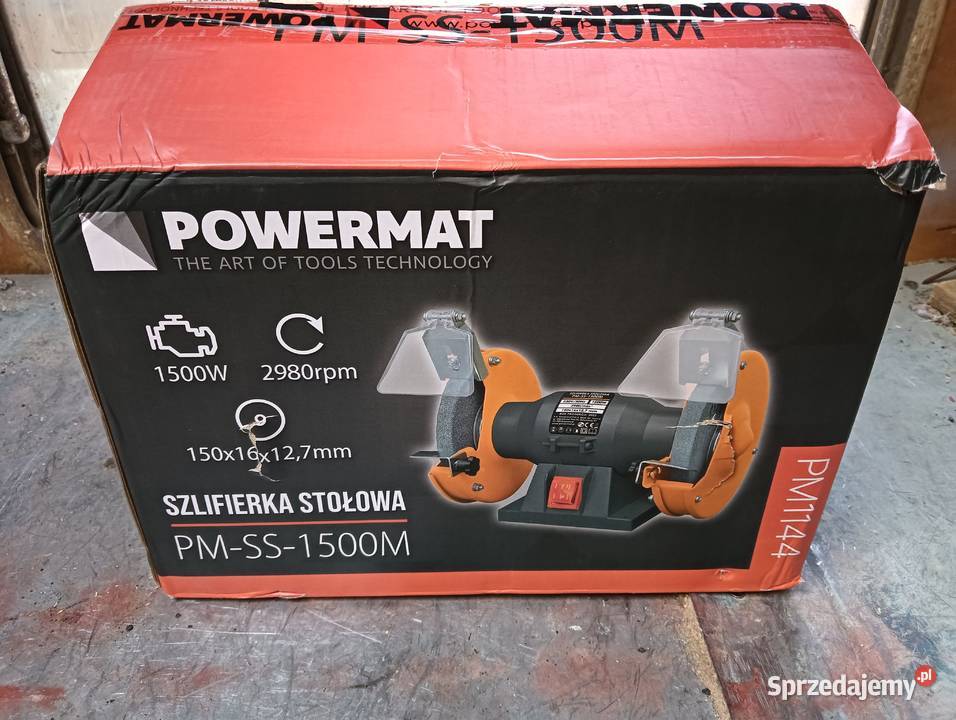 Szlifierka stołowa 1500W 230V kamień 150mm Wałbrzych