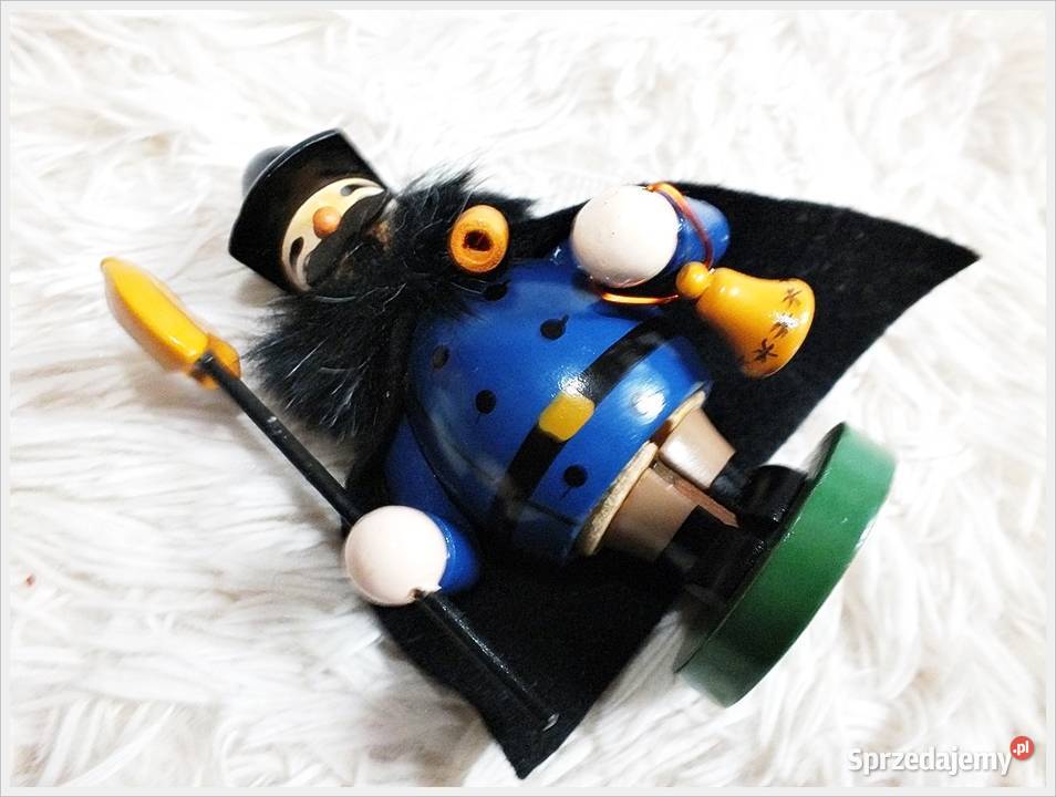 Stara figurka drewniana Strażnik na Święta Dekoracje i ozdoby lubuskie Żary