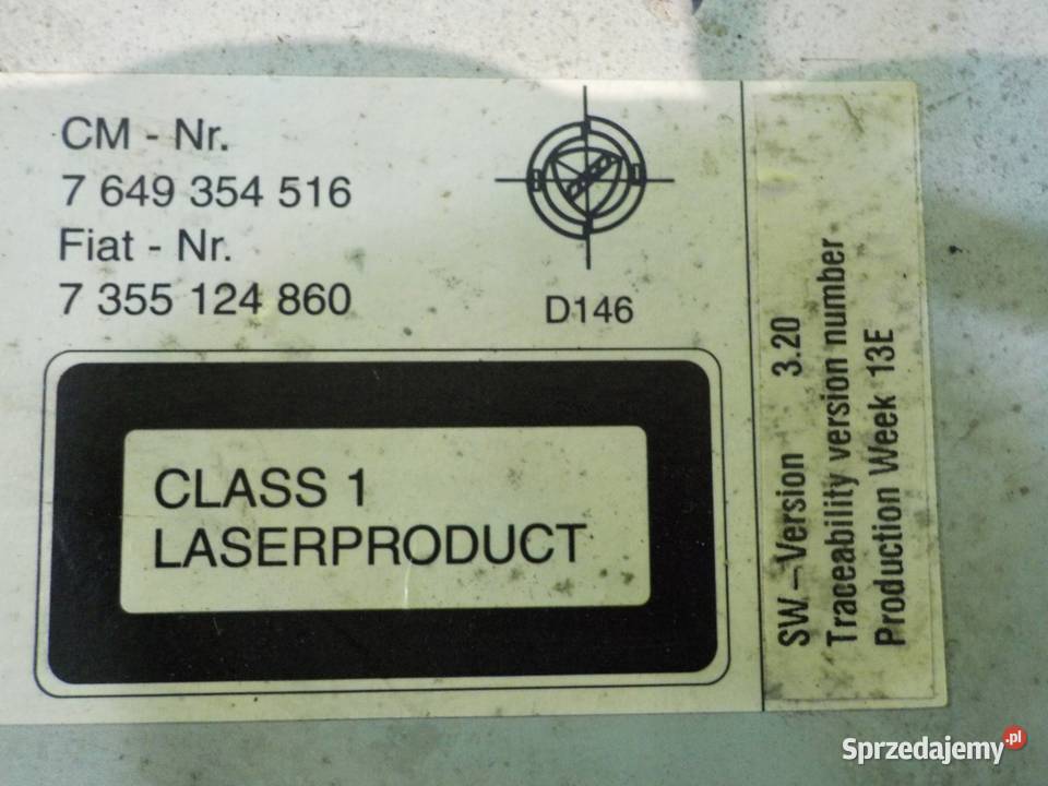 OPEL COMBO D 14r radio CD 7355124860 Car audio Suków sprzedam