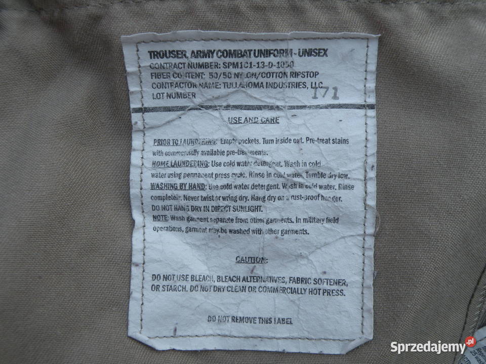 Spodnie ACU multicam OCP large long uszkodzone Wrocław