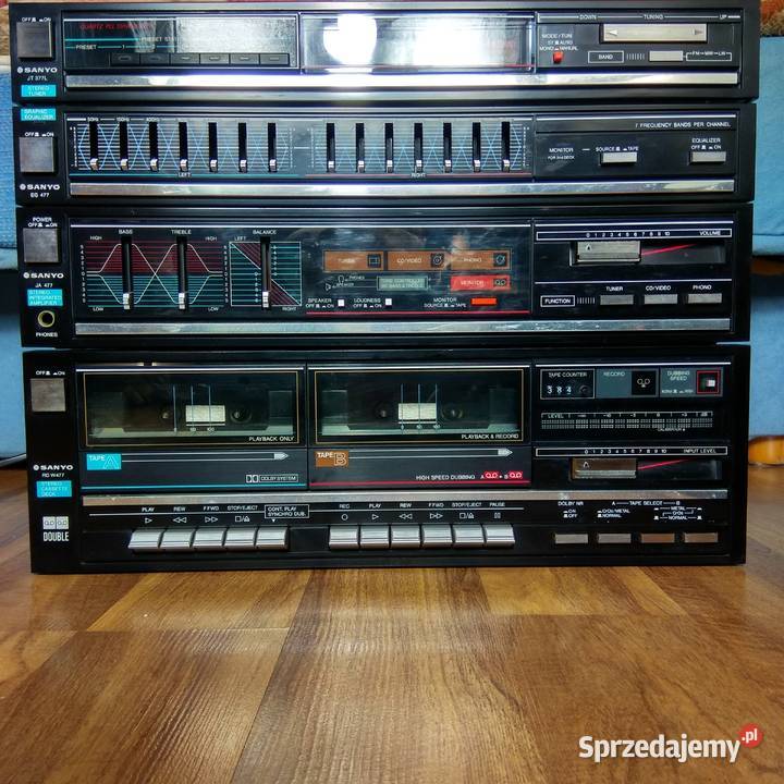 Sanyo JA477 japońska wieżamega brzmieniekorektor dolnośląskie Świebodzice sprzedam