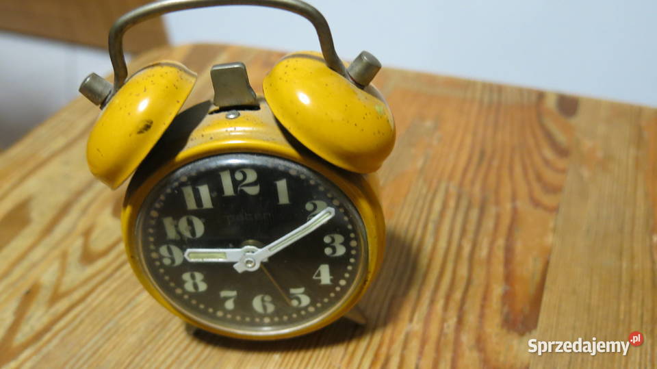 Budzik blaszany Pater niemiecki metalowy z budzik Zegary Kraków sprzedam